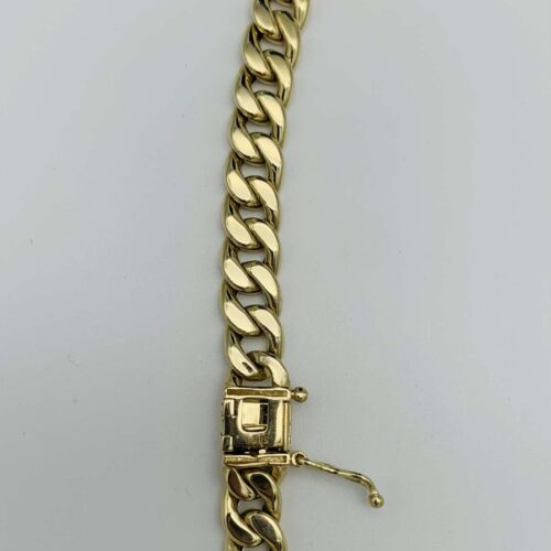 Panzerkette Mit Besonderem Verschluss 585 Geldgold 14 K Handarbeit - Atli Gold - Premium Goldschmuck &Amp; Goldketten Online Kaufen