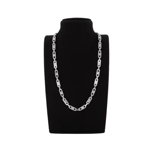 925Er Silber Plattenkette Schmuck